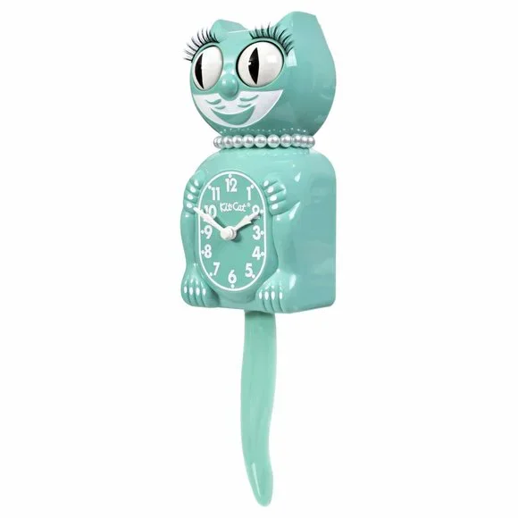 RETIRED Urban Outfitters Ocean Waves Lady KIT-CAT CLOCK KAT KLOCK